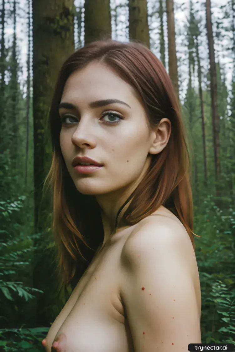 European Redhead in the Forest