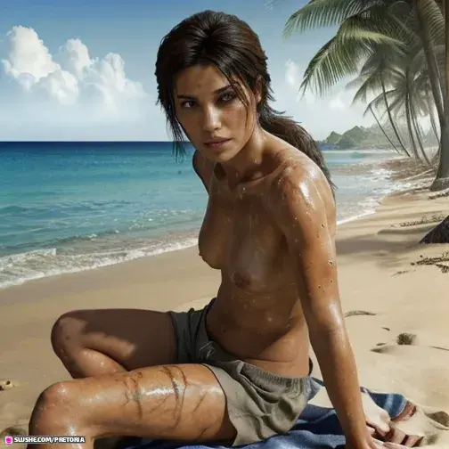 Lara at the Beach