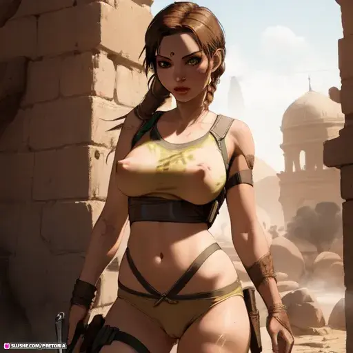 Lara Croft Anime style
