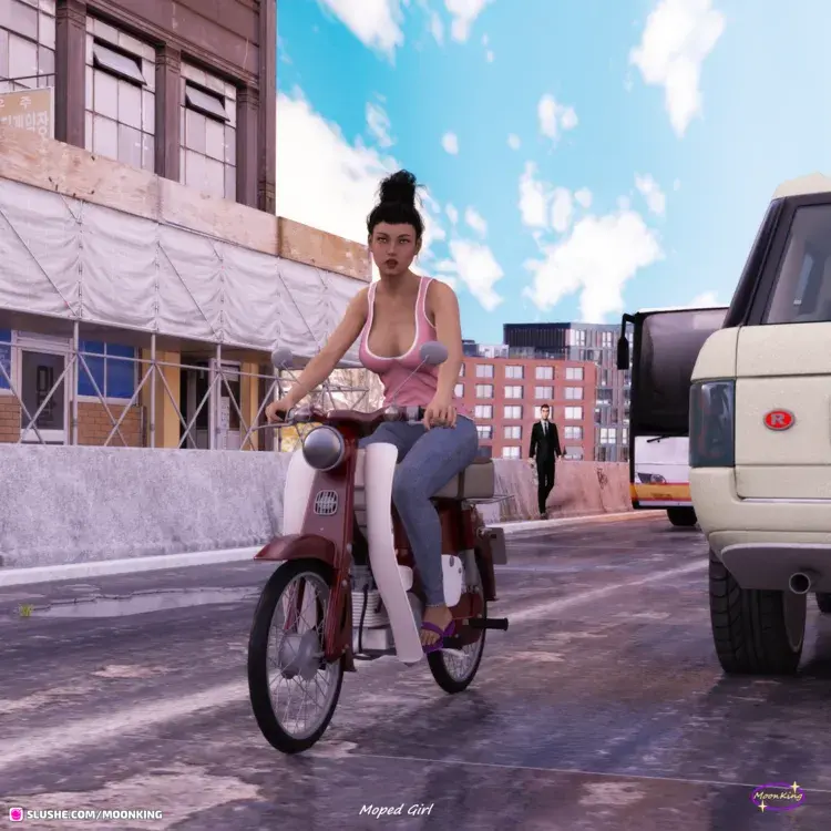 Moped Girl