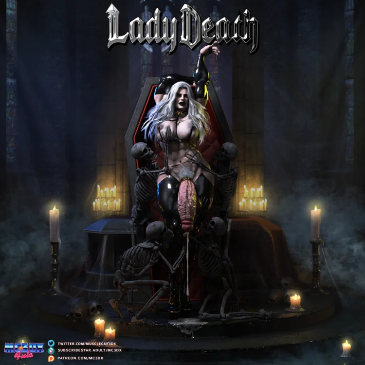Halloween 2022 Pinup :: Lady Death DICKED