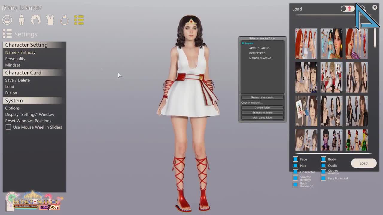 Honey select 2 character cards