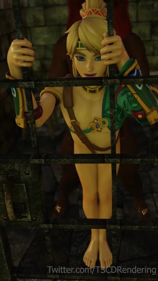 Link getting anal while imprisoned