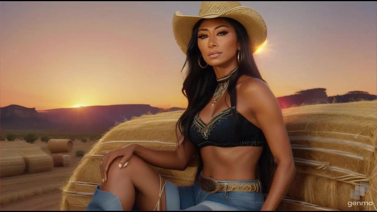 Nicole S AI Vid Clips Generation Cowgirl Look